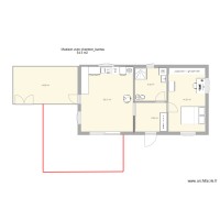 Maison 50 m2 avec chambre bureau
