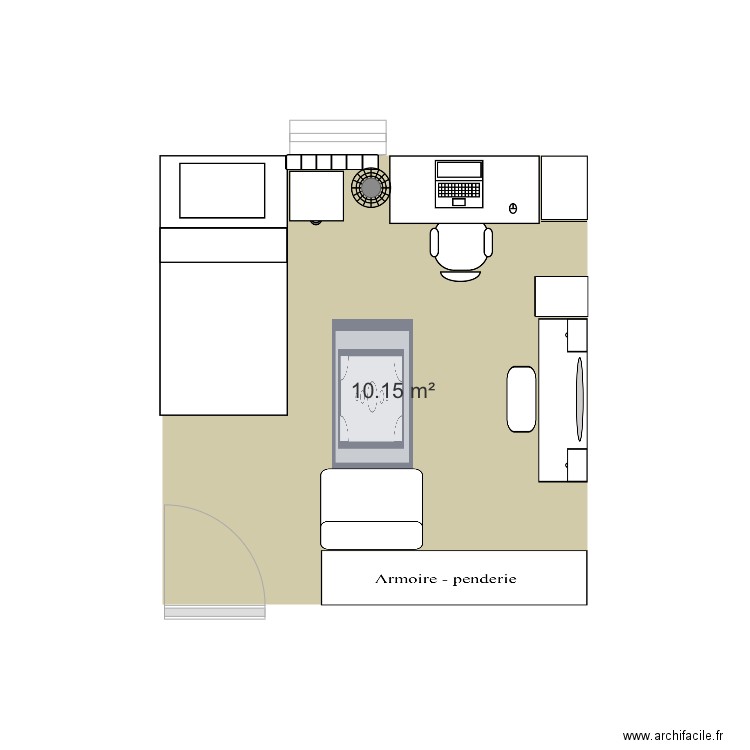 Chambre Agathe. Plan de 0 pièce et 0 m2