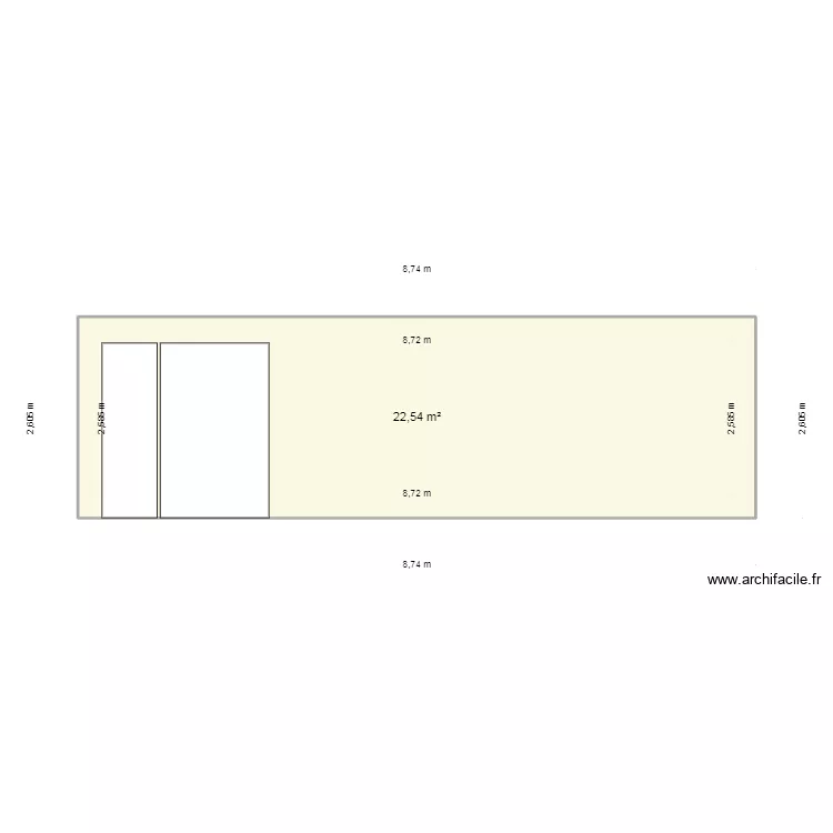 FACADE ARRIÈRE. Plan de FACADE ARRIÈRE. Plan de