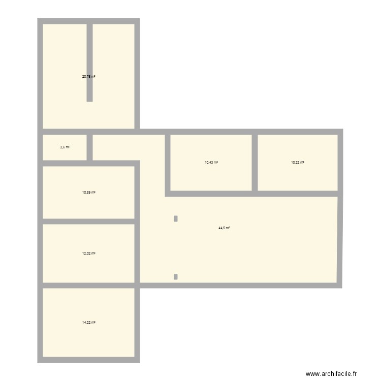 ste2. Plan de 8 pièces et 126 m2