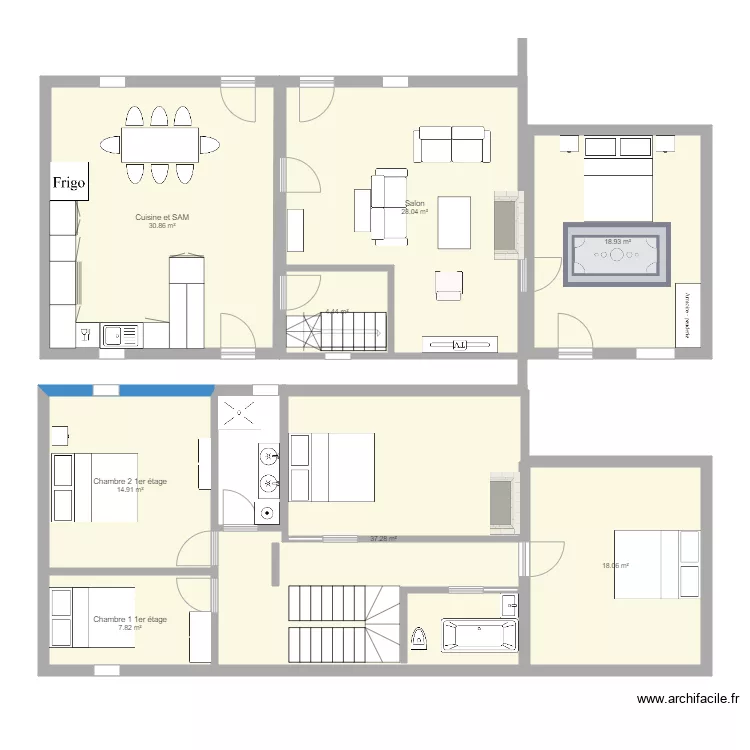 Eperrais essai 2 modif travaux. Plan de 