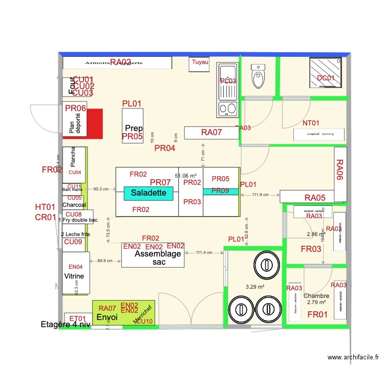 Bistrot Canaille Dark Bordeaux V3. Plan de 0 pièce et 0 m2