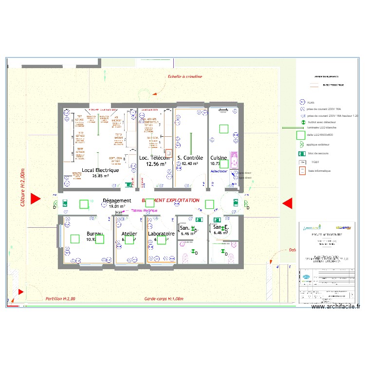 METHYCENTRE local exploitation. Plan de 0 pièce et 0 m2