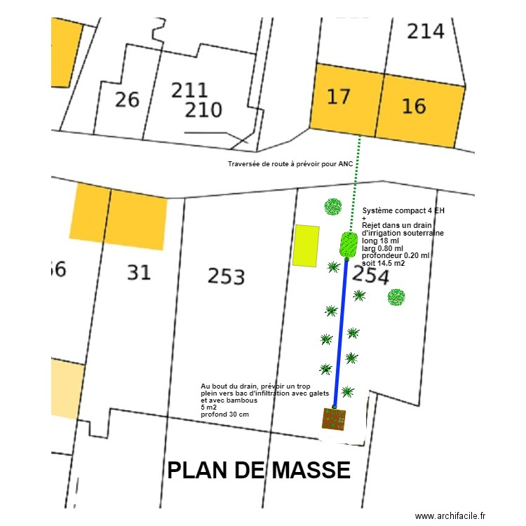 Monceau hypothèse 2. Plan de 0 pièce et 0 m2