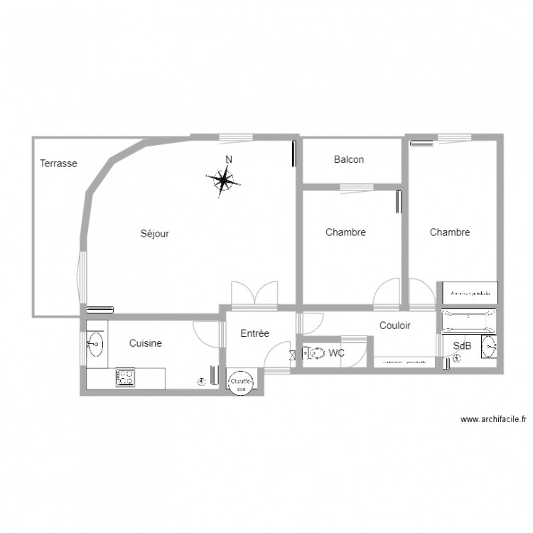 1 M Luce. Plan de 0 pièce et 0 m2