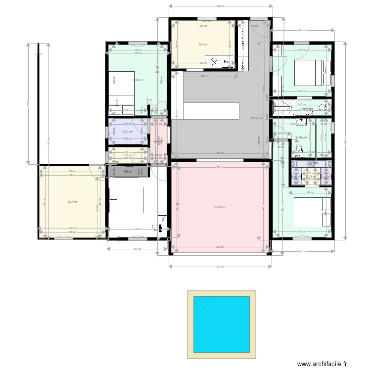 diamant. Plan de 0 pièce et 0 m2