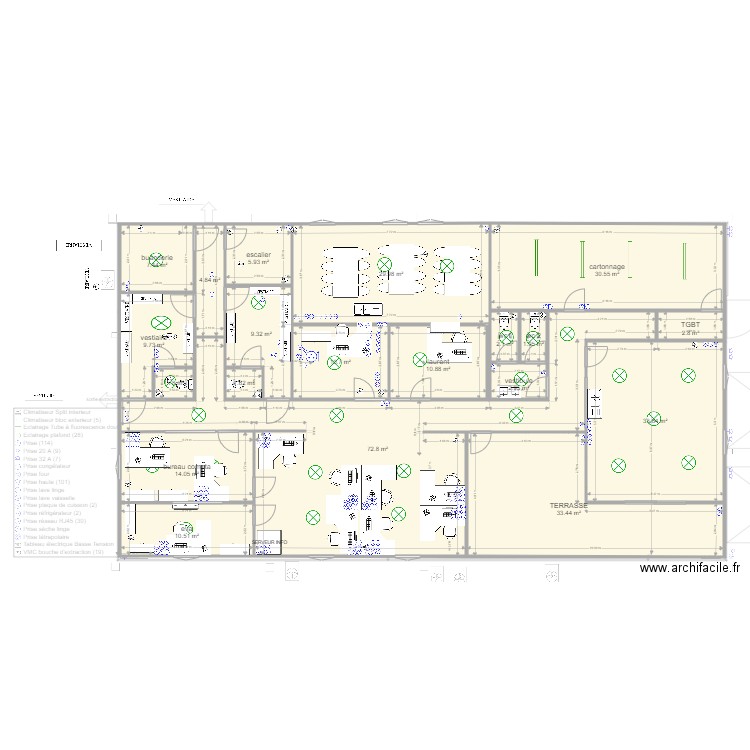 plan montussan v30 laurent. Plan de 36 pièces et 595 m2