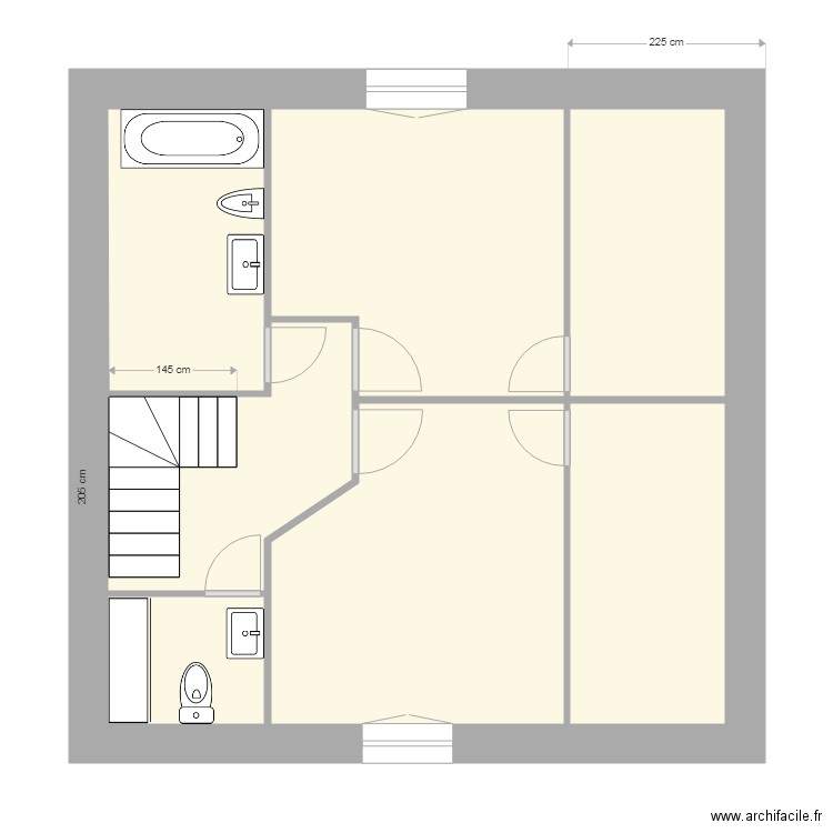 ETAGE. Plan de 0 pièce et 0 m2