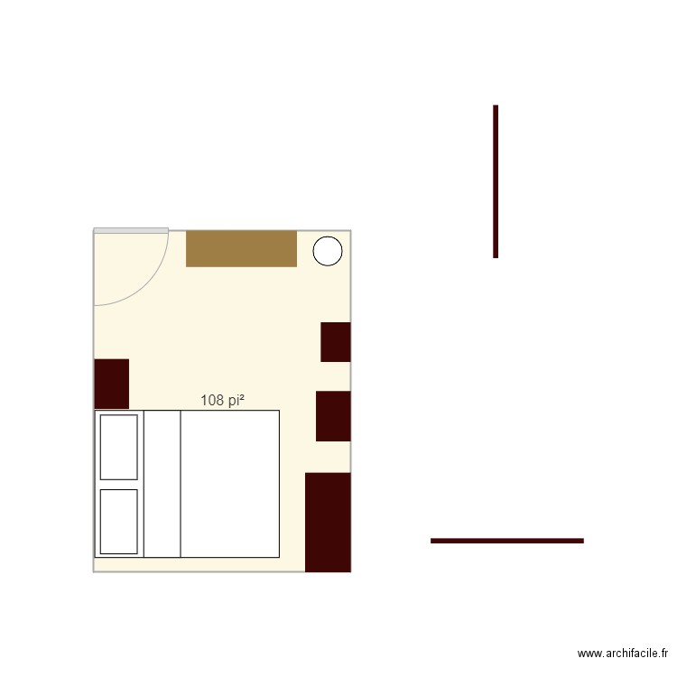 Chambre 3. Plan de 0 pièce et 0 m2