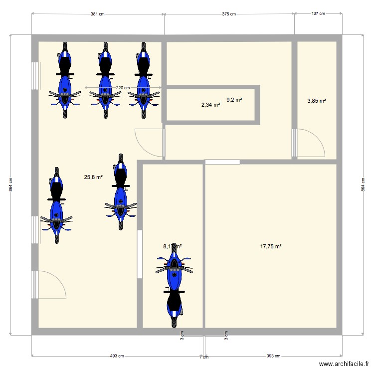 sous sol mois 1. Plan de 0 pièce et 0 m2