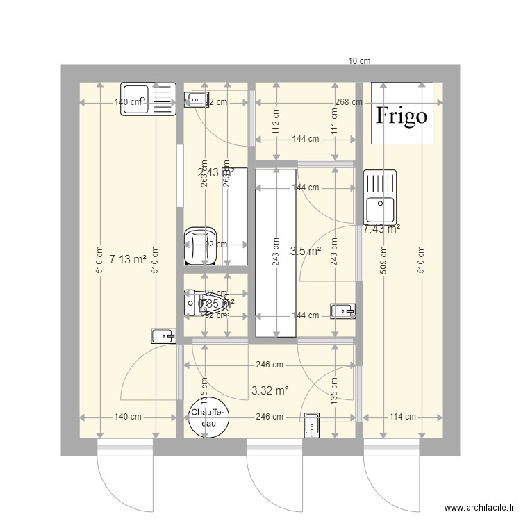 Laboratoire. Plan de 0 pièce et 0 m2