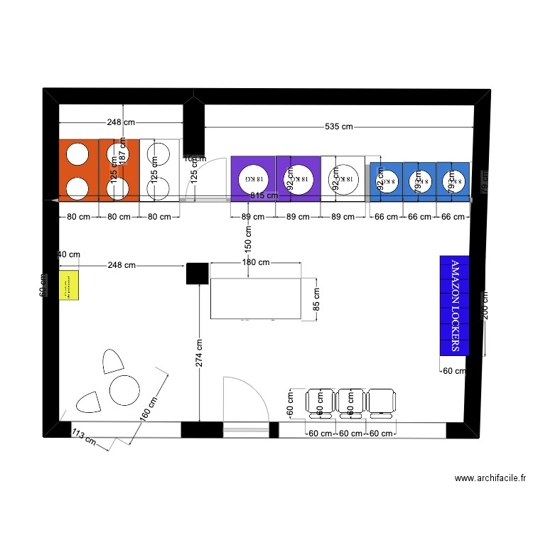 TARBES2. Plan de 1 pièce et 50 m2