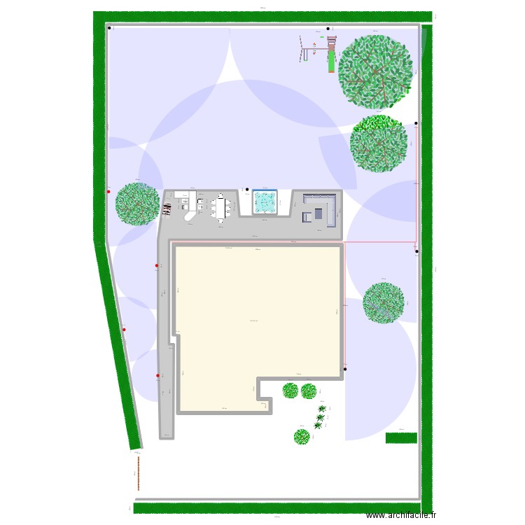 Arrosage. Plan de 0 pièce et 0 m2
