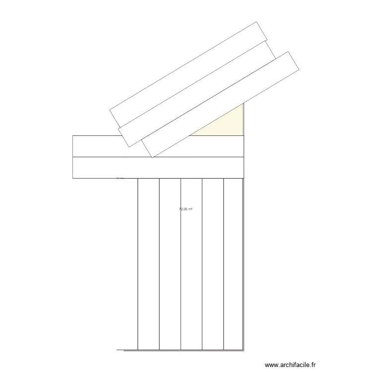 Etanch&eacute;it&eacute; toiture garage Gael. Plan de 