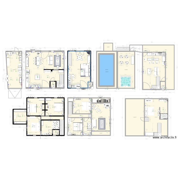 etage1. Plan de 29 pièces et 473 m2