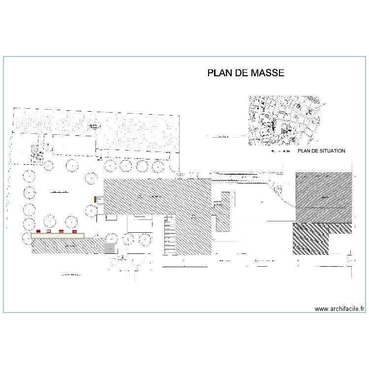 aménagement d'une cour . Plan de 0 pièce et 0 m2