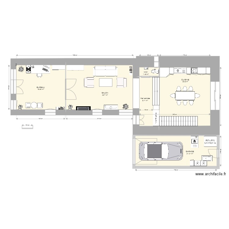 Bourg 19 SANS R1B R2. Plan de 31 pièces et 341 m2