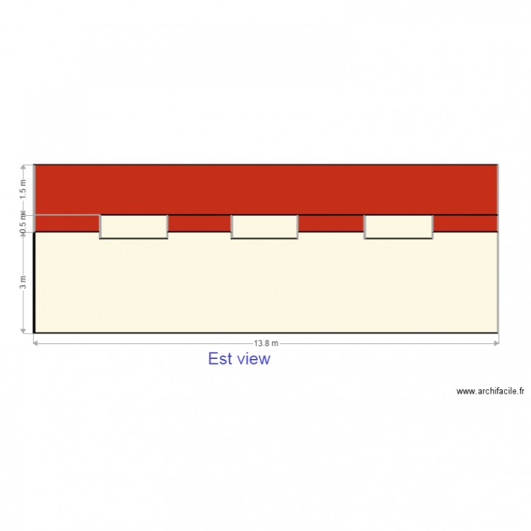 Facade Estamico. Plan de 0 pièce et 0 m2