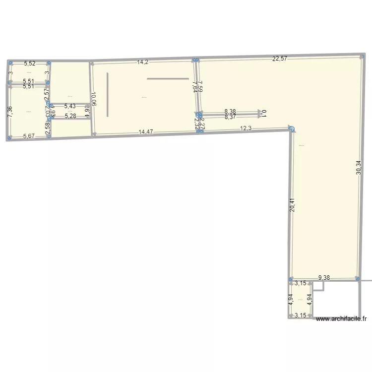 salle v&eacute;nus. Plan de 