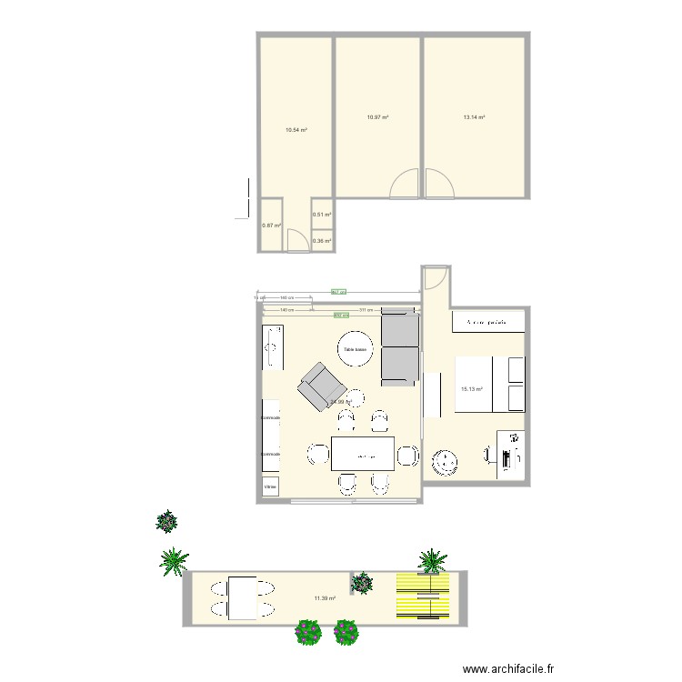 Sceaux Curie. Plan de 0 pièce et 0 m2