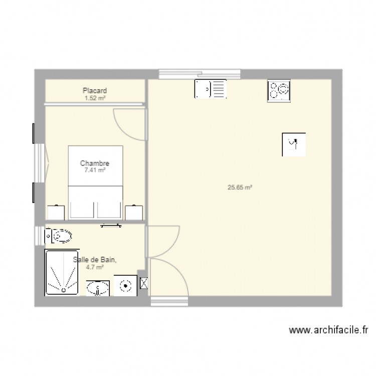 Bureau. Plan de 0 pièce et 0 m2
