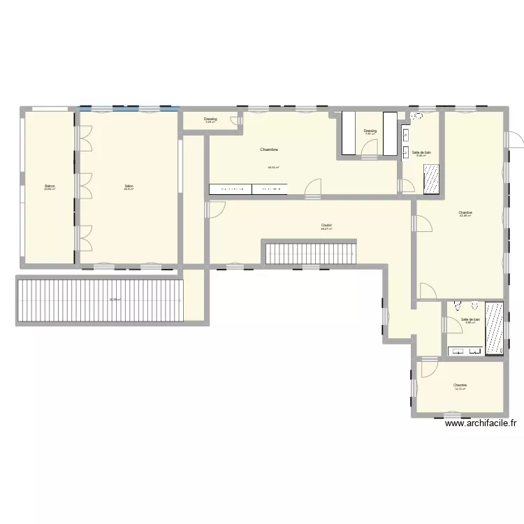 LAURINDA etage. Plan de 