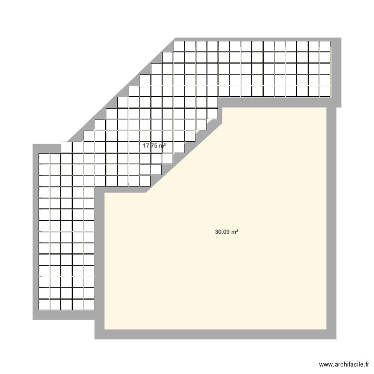 Balcon caillebotis 30. Plan de 0 pièce et 0 m2