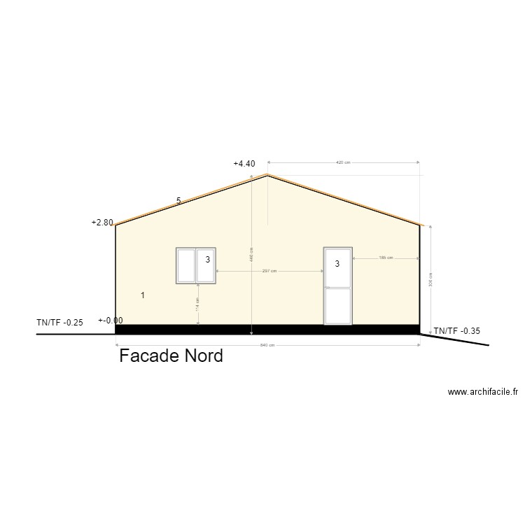 Coté droit. Plan de 0 pièce et 0 m2