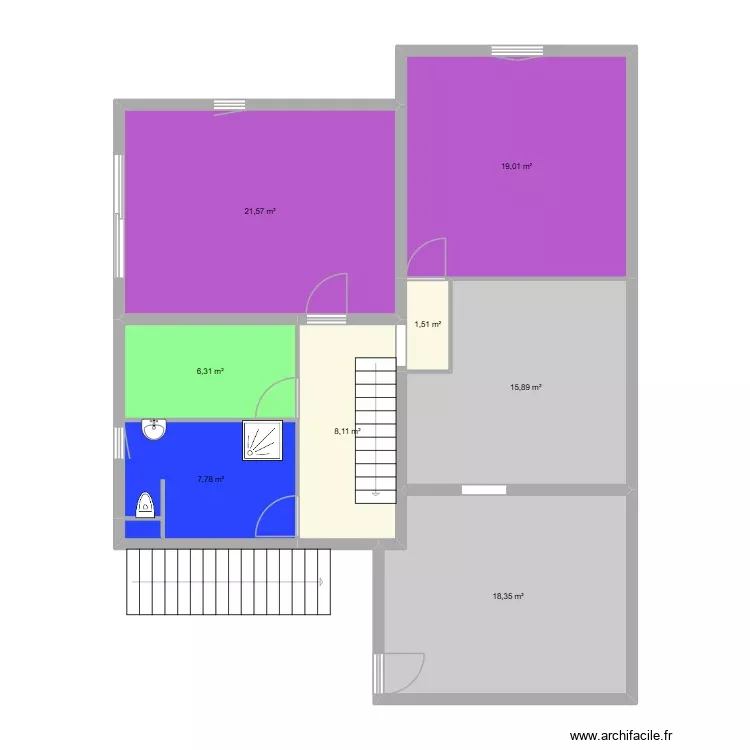SOUS SOL. Plan de 8 Pièces et 99 m² SOUS SOL. Plan de 8 Pièces et 99 m²