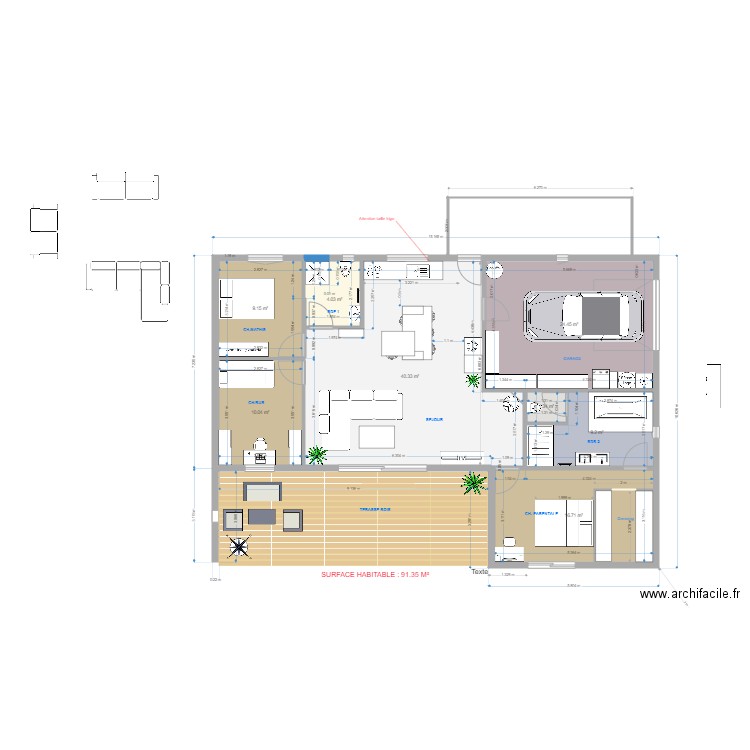 HERAUD 4 CECILE 11 two NOV 2021. Plan de 8 pièces et 115 m2