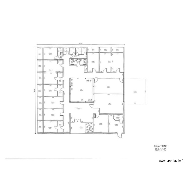 immeuble albi l'existant. Plan de 0 pièce et 0 m2