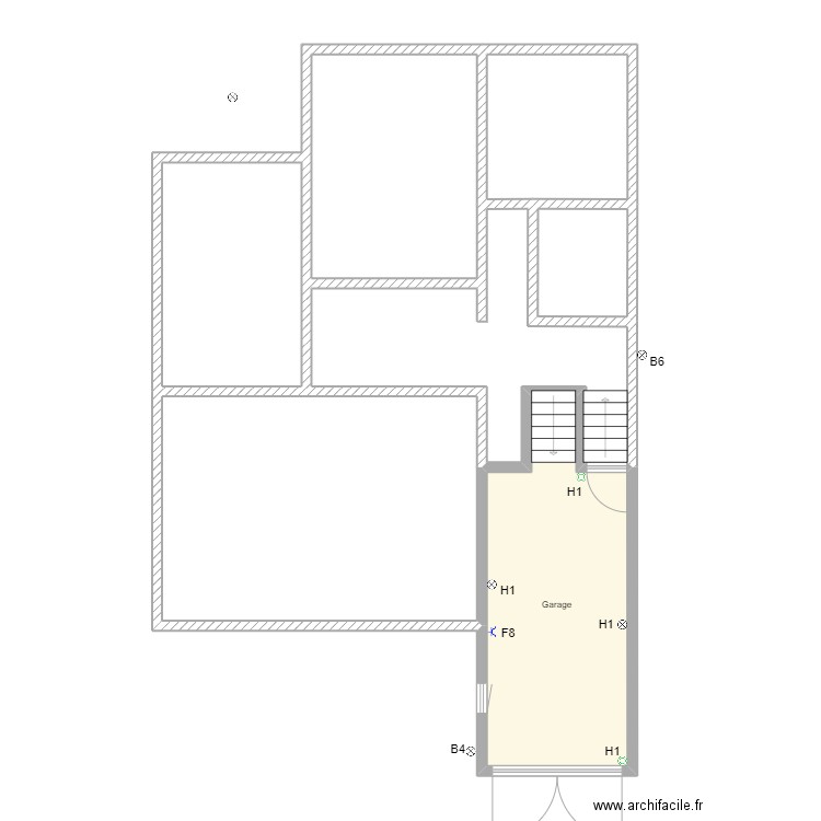 Secheval5JalhayGARAGE. Plan de 7 pièces et 101 m2