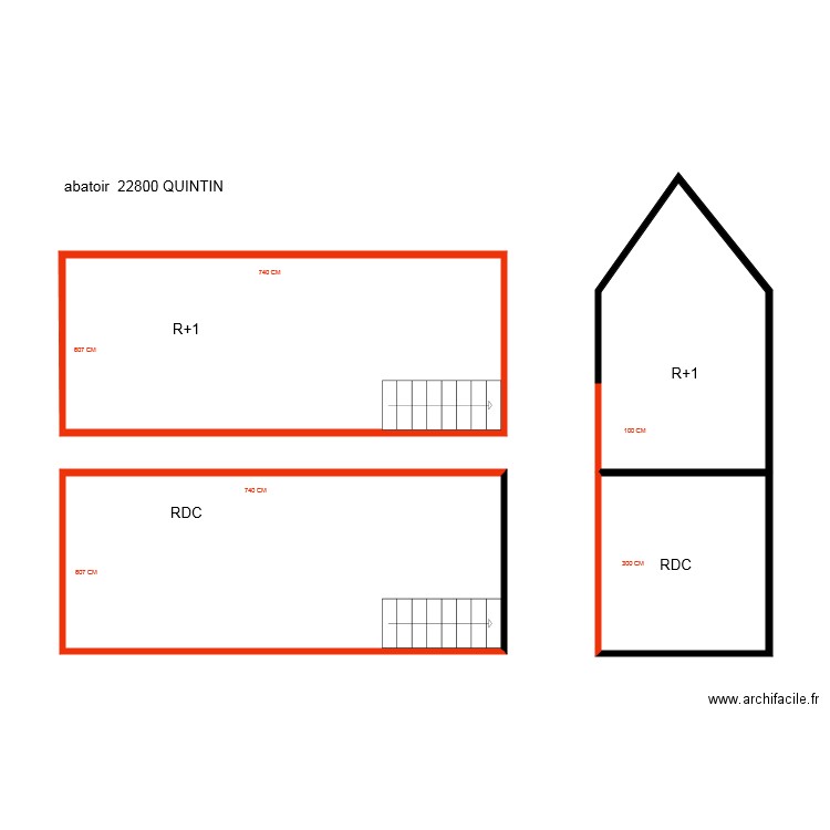 ABATOIR  QUINTIN. Plan de 0 pièce et 0 m2