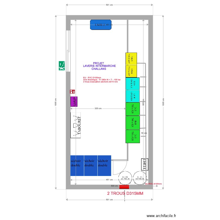 LAVERIE INTERMARCHE CHALLANS. Plan de 0 pièce et 0 m2