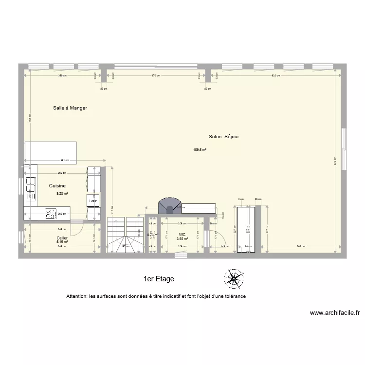 Surbourg 1eretage . Plan de 