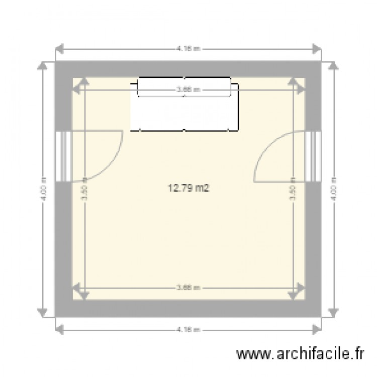 chzmbre amis. Plan de 0 pièce et 0 m2