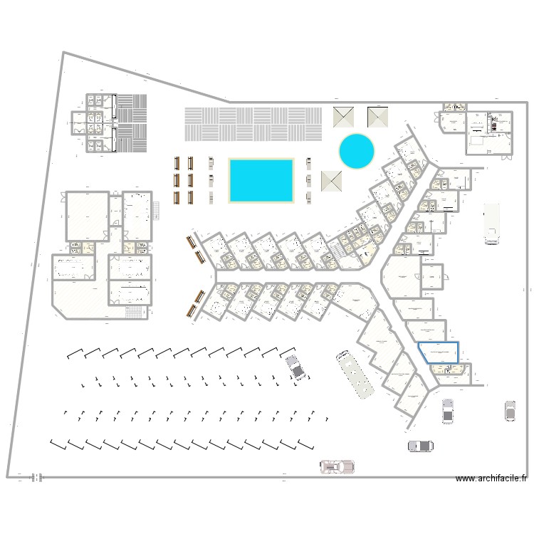 Lyzara Inn 6. Plan de 297 pièces et 1990 m2