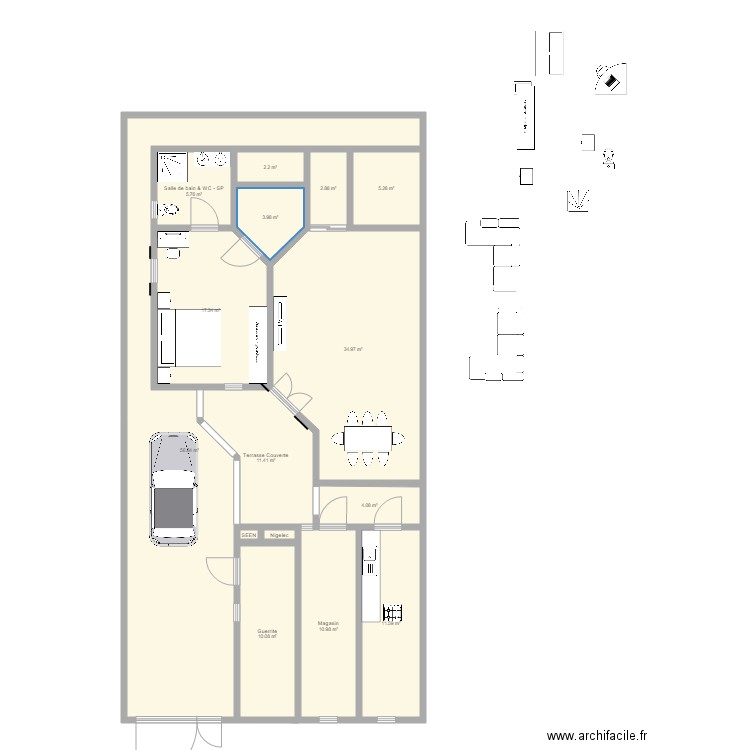 Origami Villa TERMINUS V01. Plan de 0 pièce et 0 m2