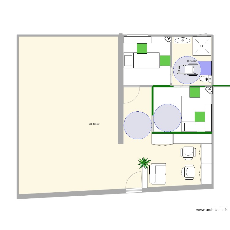 esthetique coiffure. Plan de 0 pièce et 0 m2