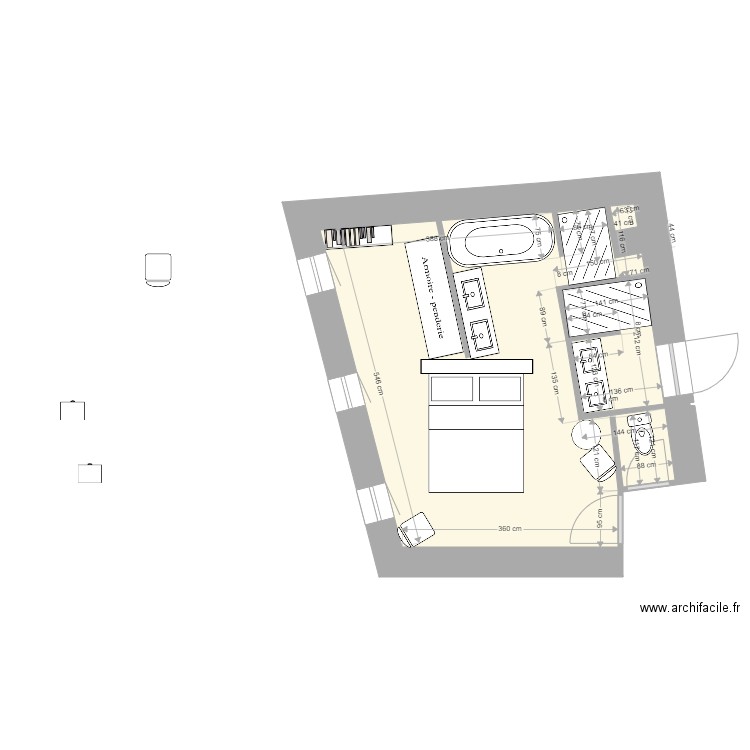 Notre Chambre  sdb 4. Plan de 0 pièce et 0 m2