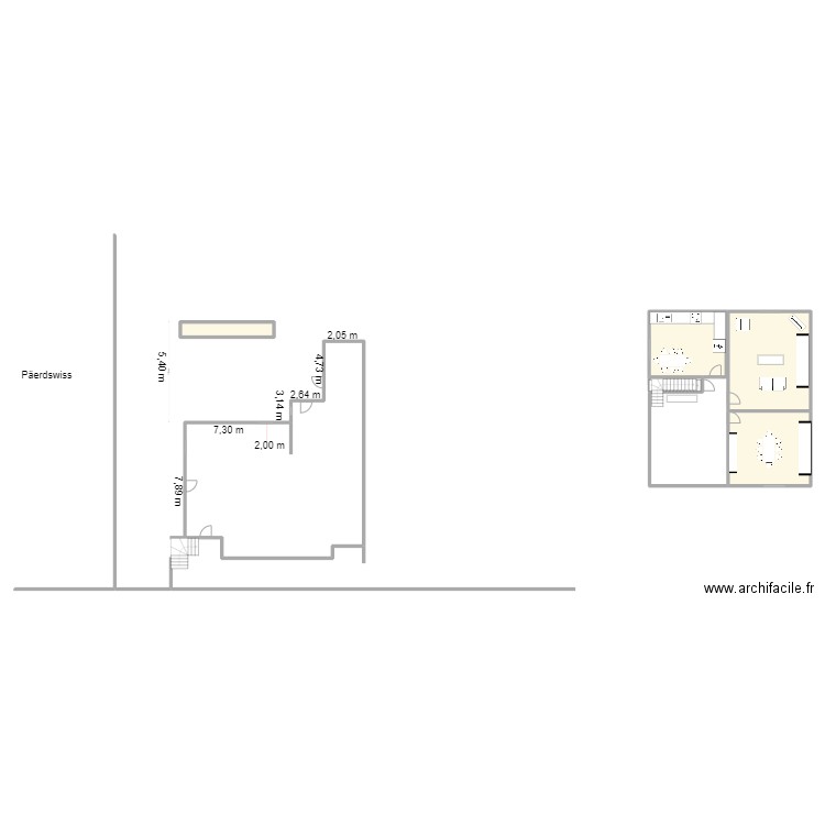 Hielem. Plan de 5 pièces et 104 m2