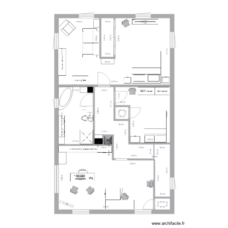 167 Penderies. Plan de 