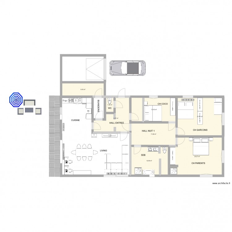 VILLA. Plan de 0 pièce et 0 m2
