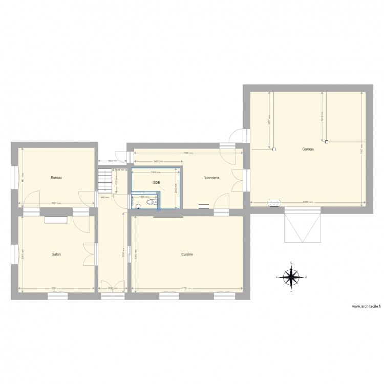 Le Sart modifié. Plan de 0 pièce et 0 m2