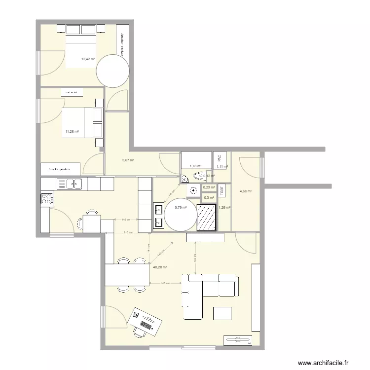 LIGNE BLEUE 36. Plan de 