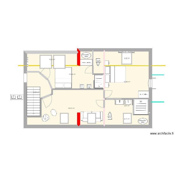 nevy haut. Plan de 0 pièce et 0 m2