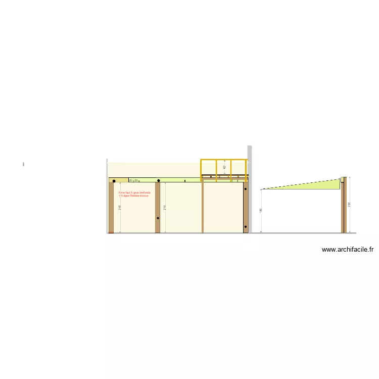 Arche Auvent 3. Plan de 