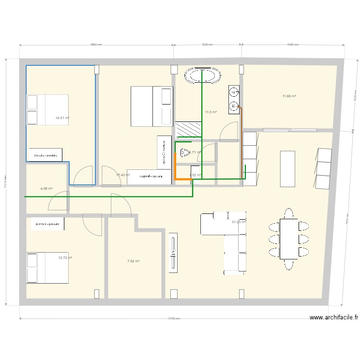 r plus 3   18. Plan de 0 pièce et 0 m2