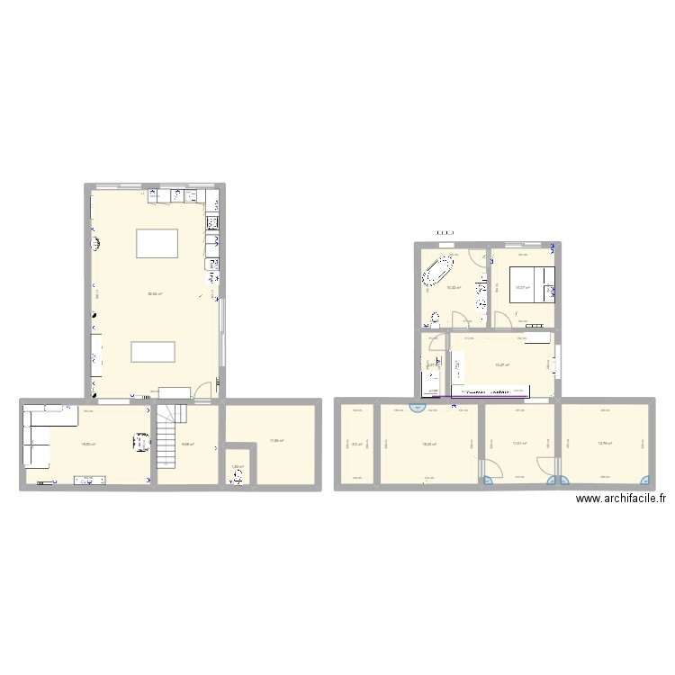 Travaux. Plan de 0 pièce et 0 m2