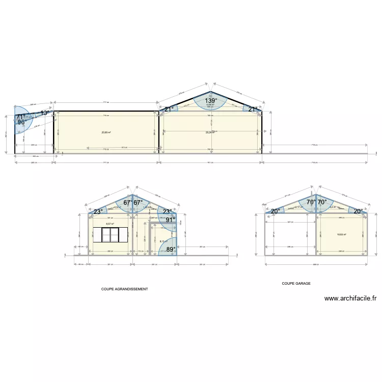 REBUFFAT COUPE. Plan de 